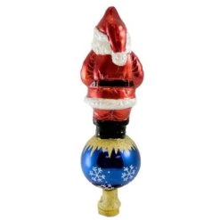Old World Christmas 12.0" Santa Tree Top Finial Kris Kringle Claus - Tree Toppers