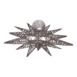 Kurt S. Adler Kurt Adler 15.5-Inch Silver Glitter Wire 3D Star Treetop -Christmas Ornaments Sales GUEST 5fe09346 88f2 42c6 afca a457b0fcb6da