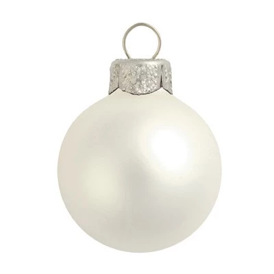 Northlight 40ct Silver Matte Finish Glass Christmas Ball Ornaments 1.25" (30mm) 3 Northlight 40ct Silver Matte Finish Glass Christmas Ball Ornaments 1.25" (30mm)