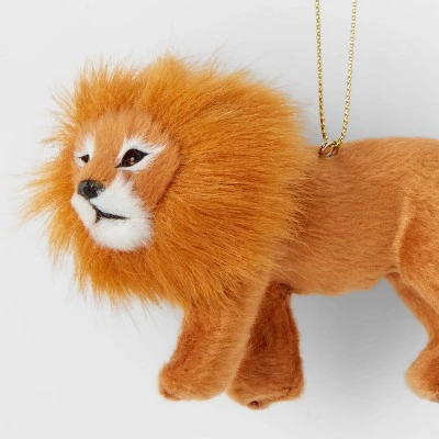 4ct Faux Fur Animal Christmas Tree Ornament Set Lion/Tiger/Elephant/Leopard - Wondershop™ 4 4ct Faux Fur Animal Christmas Tree Ornament Set Lion/Tiger/Elephant/Leopard - Wondershop™ - Image 2