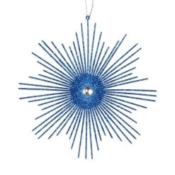 Vickerman 6.5" Glitter Snowflake Burst Ornament -Christmas Ornaments Sales GUEST 61c116b3 61dc 4f10 b948 26f2cfd604ea