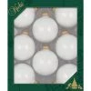 Christmas by Krebs 8ct Porcelain White Matte Glass Christmas Ball Ornaments 2.5" (67mm) -Christmas Ornaments Sales GUEST 62a9440b 0b03 4c39 833c 02f75582df26