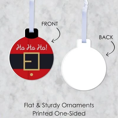 Big Dot of Happiness Jolly Santa Claus - Christmas Party Decorations - Christmas Tree Ornaments - Set of 12 6 Big Dot of Happiness Jolly Santa Claus - Christmas Party Decorations - Christmas Tree Ornaments - Set of 12 - Image 4