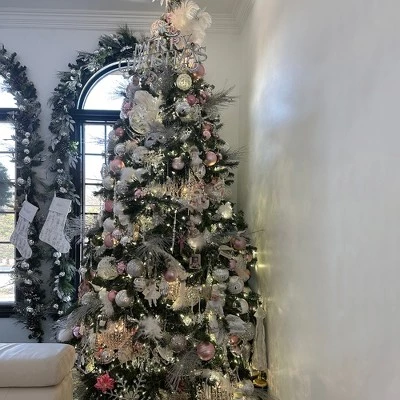 Northlight 4ct Pink 2-Finish Glass Christmas Ball Ornaments 4" (100mm) 6 Northlight 4ct Pink 2-Finish Glass Christmas Ball Ornaments 4" (100mm) - Image 4