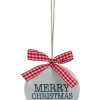 Northlight 4.5" White and Red Merry Christmas Ornament with a Bow -Christmas Ornaments Sales GUEST 6d950a58 8c66 476f b9ab d5ca3ac8c0c1