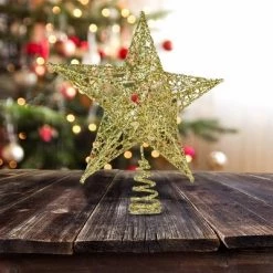 Ornativity Glittered Star Tree Topper - Gold -Christmas Ornaments Sales GUEST 7694a748 efb3 4c6a aa30 5756f18f4400