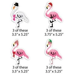 Big Dot of Happiness Flamingle Bells - Tropical Christmas Party Decorations - Christmas Tree Ornaments - Set of 12 -Christmas Ornaments Sales GUEST 821aa465 ff4f 498e 8fcb 228a84ab4626