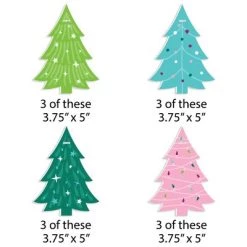 Big Dot of Happiness Merry and Bright Trees - Colorful Whimsical Christmas Party Decorations - Christmas Tree Ornaments - Set of 12 -Christmas Ornaments Sales GUEST 836a2599 1861 417d 81cd a1285b9c8b46