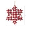 Vickerman 7" Red and White Plaid Snowflake Christmas Ornament, 6 pieces per bag -Christmas Ornaments Sales GUEST 85111666 aef3 42c2 9937 be2cc7df24dd