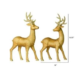 Vickerman Deer Christmas Ornament Set