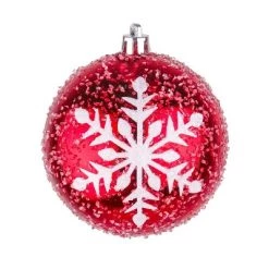 National Tree Company First Traditions Christmas Tree Ornaments, Glittery Red and White Snowflakes, Set of 6 -Christmas Ornaments Sales GUEST 890a059b 8ba6 4fe8 a828 28887467e10f