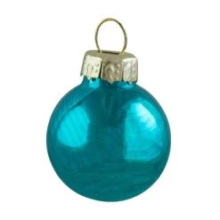 Northlight 24ct Shiny and Matte Teal Green Glass Ball Christmas Ornaments 1" (25mm) -Christmas Ornaments Sales GUEST 8dd5113c db44 4382 bf2b e2506e6be6e2