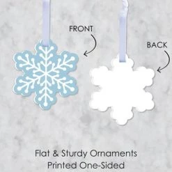 Big Dot of Happiness Winter Wonderland - Snowflake Holiday Party and Winter Wedding Decorations - Christmas Tree Ornaments - Set of 12 -Christmas Ornaments Sales GUEST 8e70ca3f 3c6c 4282 a9f5 23cd23f9b98f
