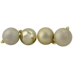 Northlight 24ct Shatterproof 4-Finish Christmas Ball Ornament Set 2.5" - Gold -Christmas Ornaments Sales GUEST 91b33570 c818 4e17 9e00 db0232df00b7