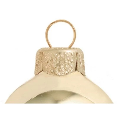 Northlight 12ct Gold Shiny Finish Glass Christmas Ball Ornaments 2.75" (70mm) 4 Northlight 12ct Gold Shiny Finish Glass Christmas Ball Ornaments 2.75" (70mm) - Image 2