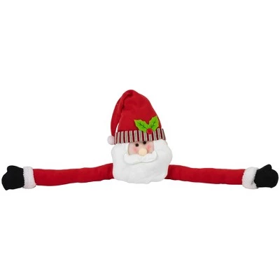 Northlight 27" Plush Santa Claus Christmas Tree Topper, Unlit 6 Northlight 27" Plush Santa Claus Christmas Tree Topper, Unlit - Image 4