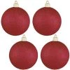 Christmas by Krebs 4ct Ruby Red Shatterproof Christmas Ball Ornaments 4" (100mm) -Christmas Ornaments Sales GUEST 98d99aab 627b 4902 8dde e775189f431d