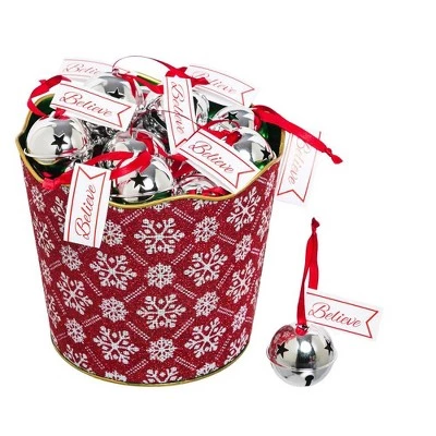 Evergreen Beautiful Metal Believe Bell Ornament Christmas Decor - 4 x 4 x 4 Inches Indoor/Outdoor Decoration 10 Evergreen Beautiful Metal Believe Bell Ornament Christmas Decor - 4 x 4 x 4 Inches Indoor/Outdoor Decoration - Image 8