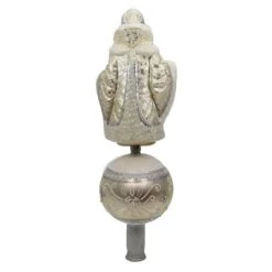 Tree Topper Finial 14.0" Let It Snow Topper Christmas Couture Ludell Santa - Tree Toppers