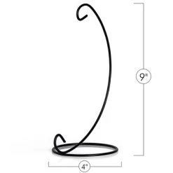 Ornativity Ornament Display Stand- Black- Pack of 4