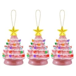 Mr. Christmas Mini LED Nostalgic Christmas Tree Ornaments - 5" - Set of 3 - Green -Christmas Ornaments Sales GUEST b0b3c17b 6f17 4722 9084 deb3ec5a24bc