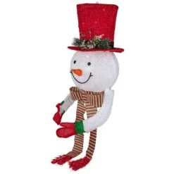 Northlight 21.5" Lighted Snowman with Red Top Hat Christmas Tree Topper -Christmas Ornaments Sales GUEST b2b71774 4756 43f9 847e 8012630a897c