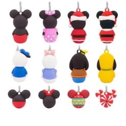 Hallmark Disney Mickey Mouse & Friends Countdown Calendar Christmas Tree Ornament Set 12pc