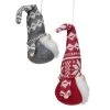 Northlight Set of 2 Red and Gray Gnomes with Nordic Hats Christmas Ornaments 7" -Christmas Ornaments Sales GUEST b8146706 6952 4d51 9dc4 f68383775fd6