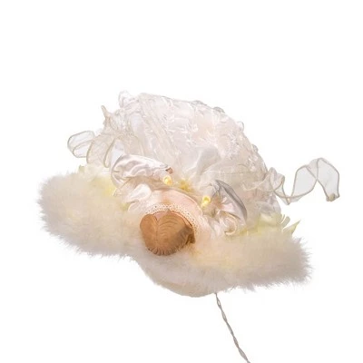 Kurt S. Adler Kurt Adler 12-Inch 10-Light Ivory Angel Treetop 6 Kurt S. Adler Kurt Adler 12-Inch 10-Light Ivory Angel Treetop - Image 4