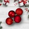 Northlight 32ct Red Shatterproof 4-Finish Christmas Ball Ornaments 3.25" (80mm) -Christmas Ornaments Sales GUEST b9a78012 aedf 4b37 bb0e 7d2443d41b98
