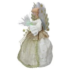 Kurt S. Adler 12" Lighted Gold and Ivory Angel Tree Topper - Multicolor Fiber Optic Lights -Christmas Ornaments Sales GUEST ba69256d a2a0 422c 8d34 07688d288a8f