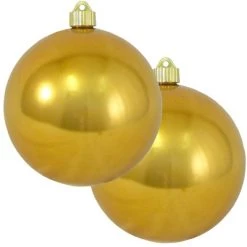 Christmas by Krebs 2ct Solar Flare Orange Shatterproof Christmas Ball Ornament 6" (150mm)