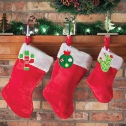 Big Dot of Happiness Merry Cactus - Christmas Cactus Party Decorations - Christmas Tree Ornaments - Set of 12