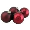Northlight 4ct Burgundy Red 2-Finish Glass Christmas Ball Ornaments 4" (100mm) -Christmas Ornaments Sales GUEST c0bb138e 1e89 4206 b4c4 065dc0c786bf