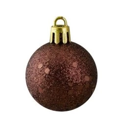Northlight 96ct Shatterproof 4-Finish Christmas Ball Ornament Set 1.5" - Brown -Christmas Ornaments Sales GUEST c45b13e0 da84 416b b9e7 947d04db1226