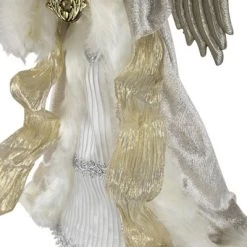 Northlight 18" White and Silver Angel Christmas Tree Topper, Unlit -Christmas Ornaments Sales GUEST c9dee9fb 7c48 41d8 8038 178e331efa01