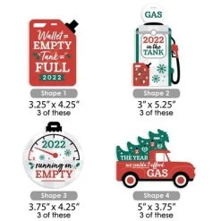 Big Dot of Happiness Funny 2022 Gas Ornaments - Holiday Keepsake Decorations - Christmas Tree Ornaments - Set of 12 -Christmas Ornaments Sales GUEST cb862b92 b78f 4444 af53 490afc3cbd90