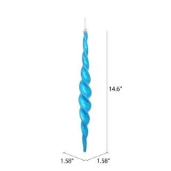 Vickerman Shiny Spiral Icicle Christmas Ornament