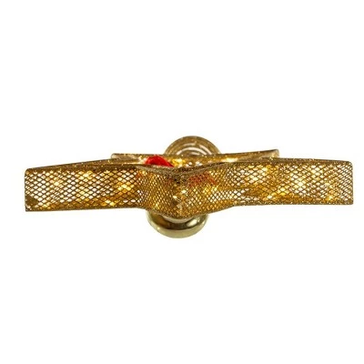 Kurt S. Adler Kurt Adler 12-Inch 45-Light Gold Star Tree Topper with Bell 7 Kurt S. Adler Kurt Adler 12-Inch 45-Light Gold Star Tree Topper with Bell - Image 5