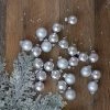 NORTHLIGHT 24ct Matte Glass Ball Christmas Ornament Set 1" - Gray -Christmas Ornaments Sales GUEST d5694082 ef98 4698 a0b9 d36cce559f0b
