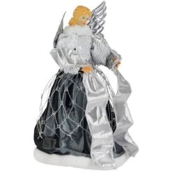 Northlight 12" Slate and Metallic Silver Sequined Angel Christmas Tree Topper, Unlit 11 Northlight 12" Slate and Metallic Silver Sequined Angel Christmas Tree Topper, Unlit -Christmas Ornaments Sales GUEST d94222b5 0747 430f bad0 be49d21585c8