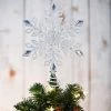 Ornativity Glitter Snowflake Tree Topper - White -Christmas Ornaments Sales GUEST d9acac14 891b 451a 8aa4 1cf8ed3c3a44