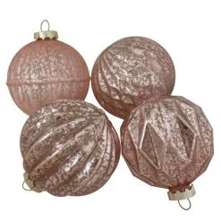 Northlight Set of 12 Blush Pink Finial and Glass Ball Christmas Ornaments -Christmas Ornaments Sales GUEST db4a7665 a97e 4873 87c2 eed90f553165