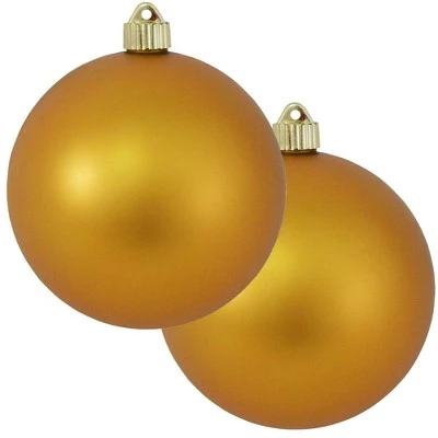 Christmas by Krebs 2ct Imperial Gold Shatterproof Christmas Ball Ornament 6" (150mm) 3 Christmas by Krebs 2ct Imperial Gold Shatterproof Christmas Ball Ornament 6" (150mm)
