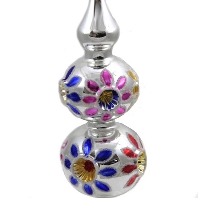 Christina's World 14.25" Colored Flowers & Reflectors Tree Topper Finial Silver - Tree Toppers 3 Christina's World 14.25" Colored Flowers & Reflectors Tree Topper Finial Silver - Tree Toppers