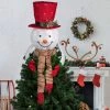 Northlight 21.5" Lighted Snowman with Red Top Hat Christmas Tree Topper -Christmas Ornaments Sales GUEST e36a6b88 4157 41cb afa7 fead40932af9