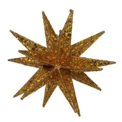 Kurt S. Adler Kurt Adler 12-Inch Gold Moravian Star Tree Topper -Christmas Ornaments Sales GUEST e607d1e8 1df7 44b1 82fc 88f437eef2d8