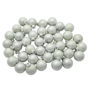 Northlight 40ct Polar White Pearl Glass Christmas Ball Ornaments 1.25" (30mm) 4 Northlight 40ct Polar White Pearl Glass Christmas Ball Ornaments 1.25" (30mm) - Image 2