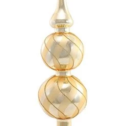 Sbk Gifts Holiday 15.0" Champagne Swirl Tree Topper Christmas Elegance Twist Gold - Tree Toppers