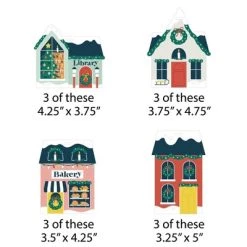 Big Dot of Happiness Christmas Village - Holiday Winter Houses Decorations - Christmas Tree Ornaments - Set of 12 -Christmas Ornaments Sales GUEST eb4478c7 256a 4579 adfd 16bc0f021ae6